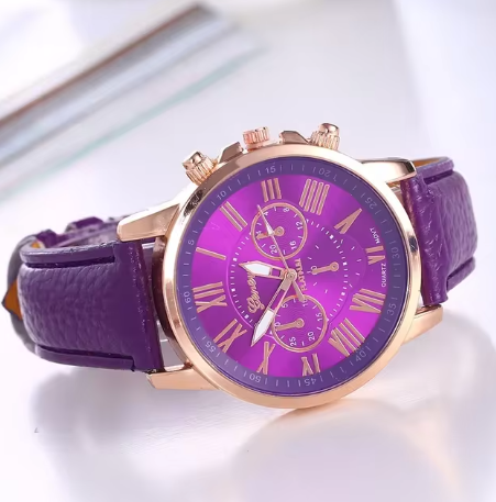 Ladies Watch Leather Wristwatch