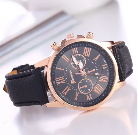 Ladies Watch Leather Wristwatch